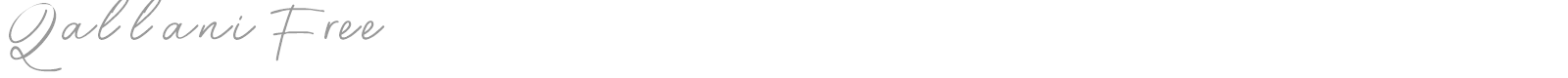 Qallani font preview